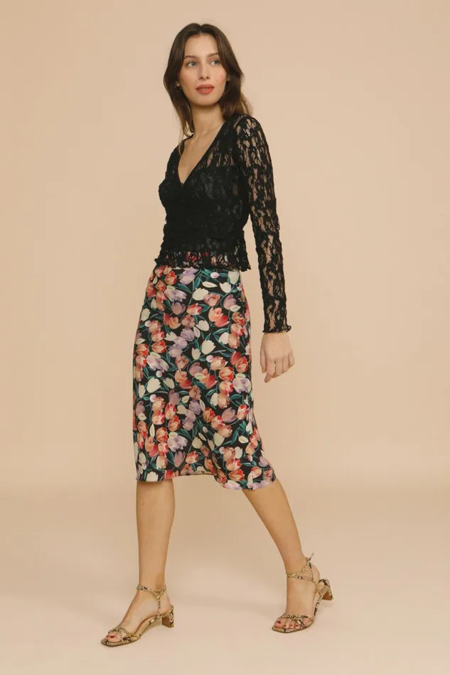 Rouje CARRIE Skirt Tulipano Noir Women Skirts
