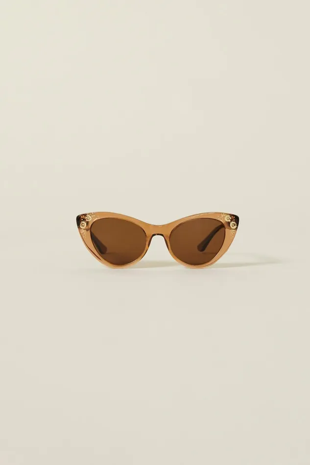 Rouje DEBBIE Sunglasses Mocha Women Jewelry and Accessories
