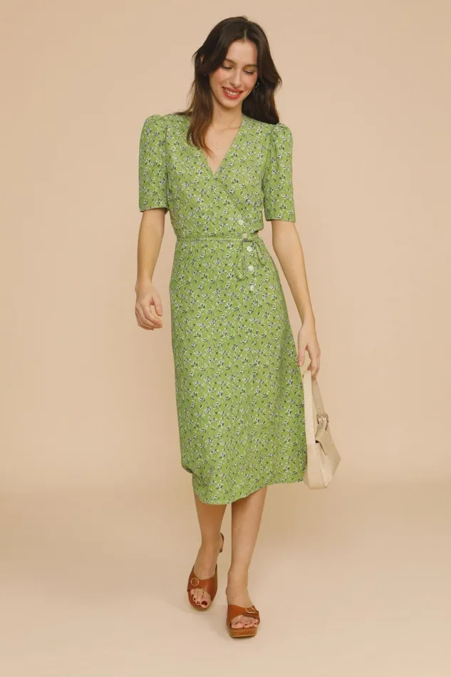 Rouje GABIN Dress Rosita Vert Women Dresses