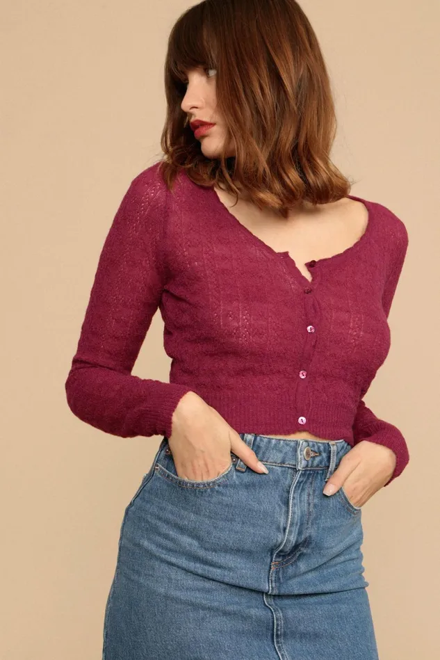 Rouje GABRIELLA Sweater Burgundy Women Knits