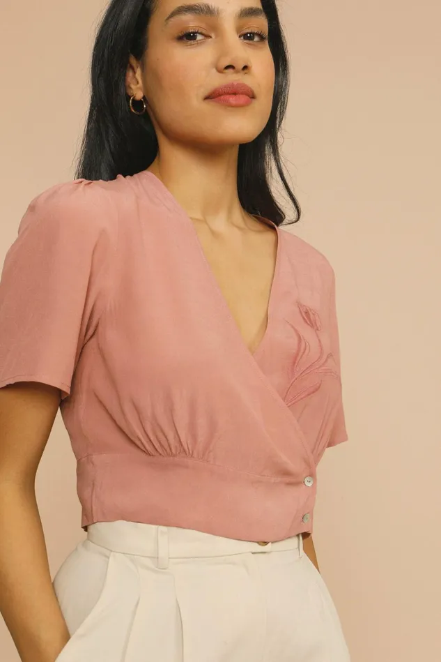 Rouje SARAH Top Pink Women Blouses and Tops