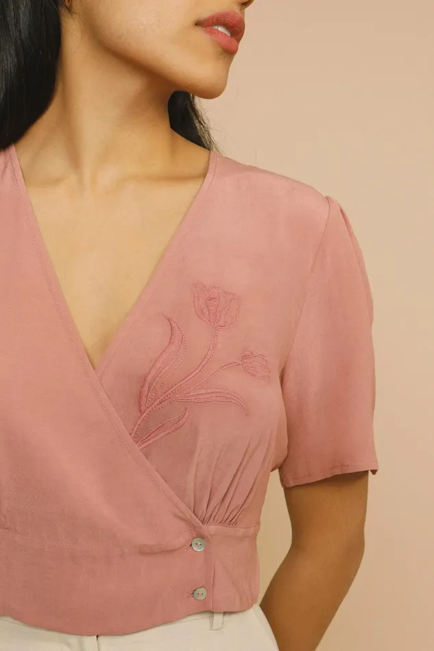 Rouje SARAH Top Pink Women Blouses and Tops