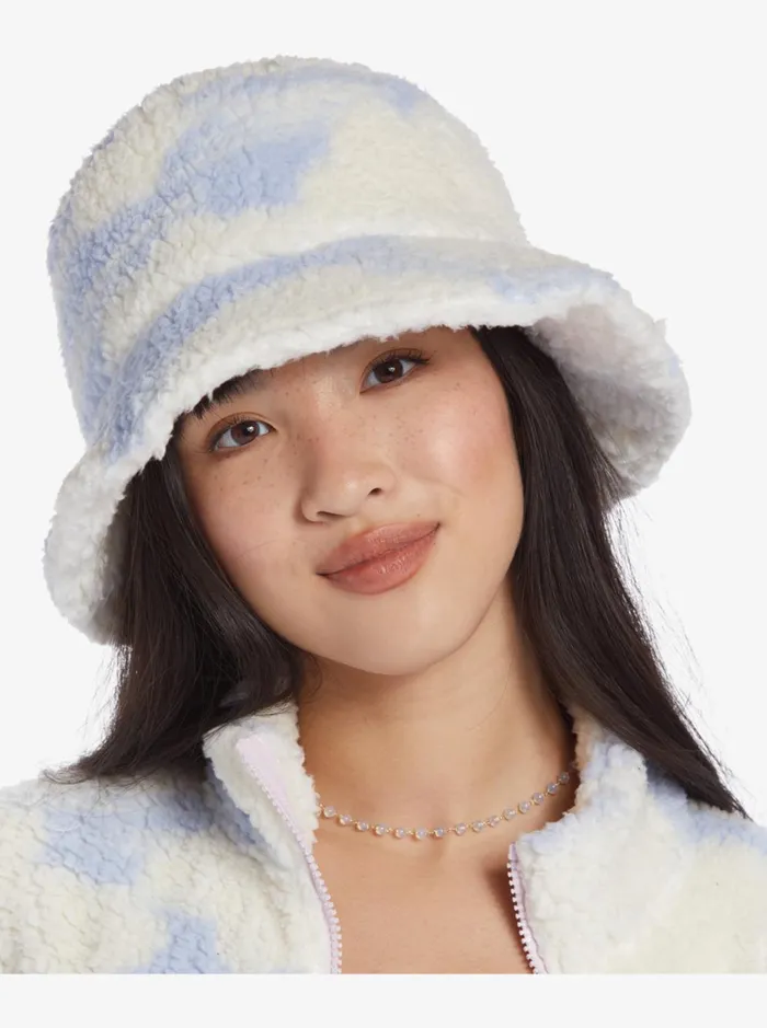 Roxy Beanies Chloe Kim Sherpa Bucket Sun Hat Halogen Blue Clouds 8211 Women