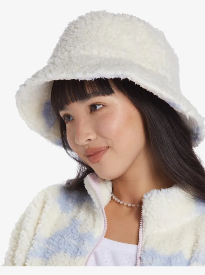 Roxy Beanies Chloe Kim Sherpa Bucket Sun Hat Halogen Blue Clouds 8211 Women