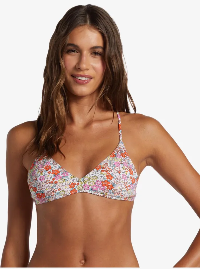 Roxy Bikini Tops Printed Beach Classics Triangle Bikini Top Tiger Lily Autumn Ditsy 8211 Women Roxy Bikini Tops Printed Beach Classics Triangle Bikini Top Tiger Lily Autumn Ditsy 8211 Women
