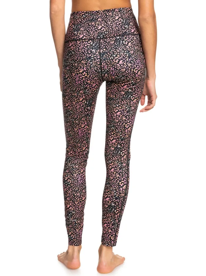 Roxy Bottoms Heart Into It Technical Leggings Antracite Animal Dust 8211 Women