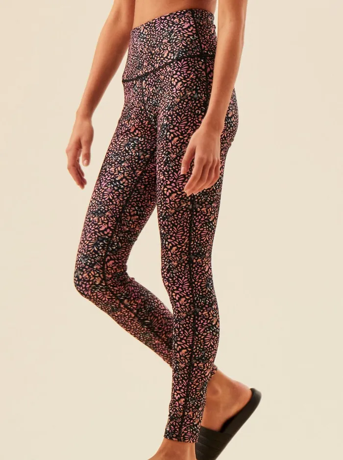 Roxy Bottoms Heart Into It Technical Leggings Antracite Animal Dust 8211 Women