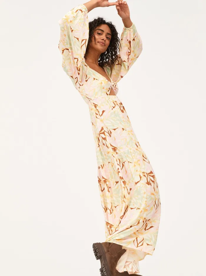 Roxy Dresses On Holiday Maxi Dress Quiet Green Coast 2 Coast 8211 Women