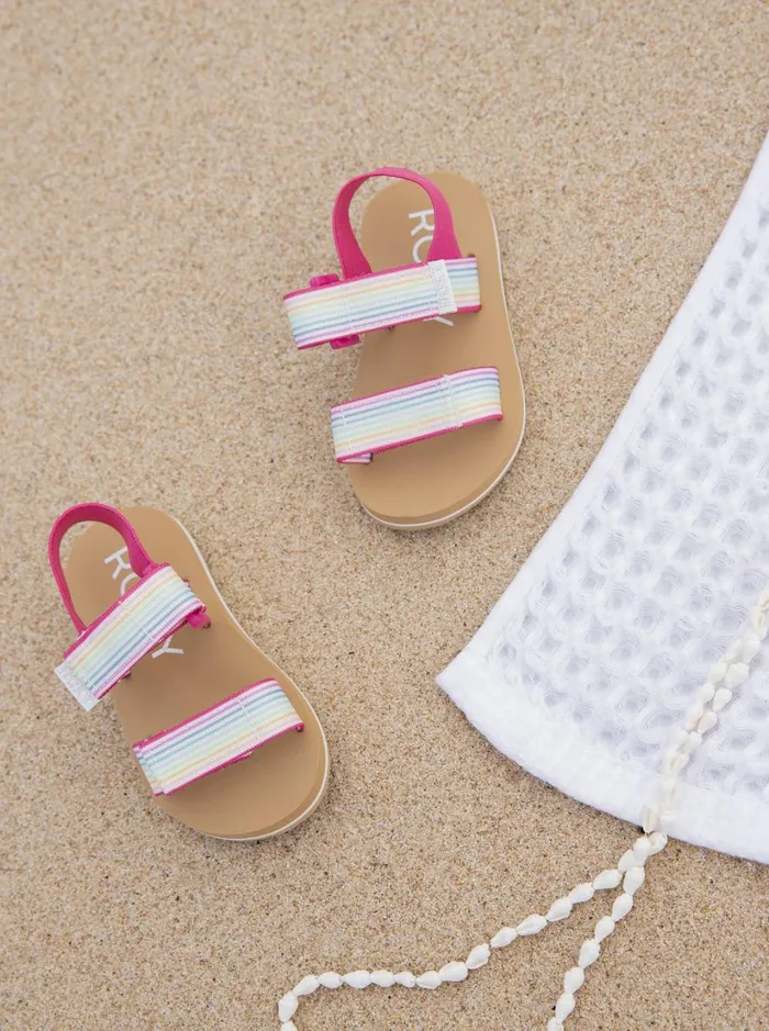Roxy Shoes and Sandals Toddler039s Roxy Cage Sandals Whitepinkmulti 8211 Women