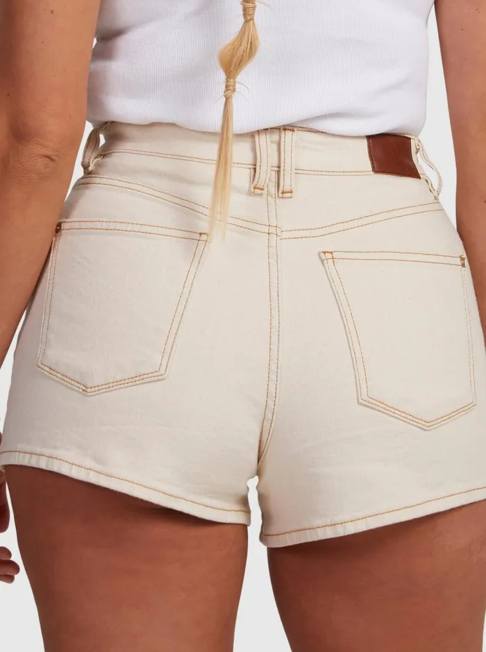 Roxy Shorts Chlo Natural Denim Shorts Natural 8211 Women