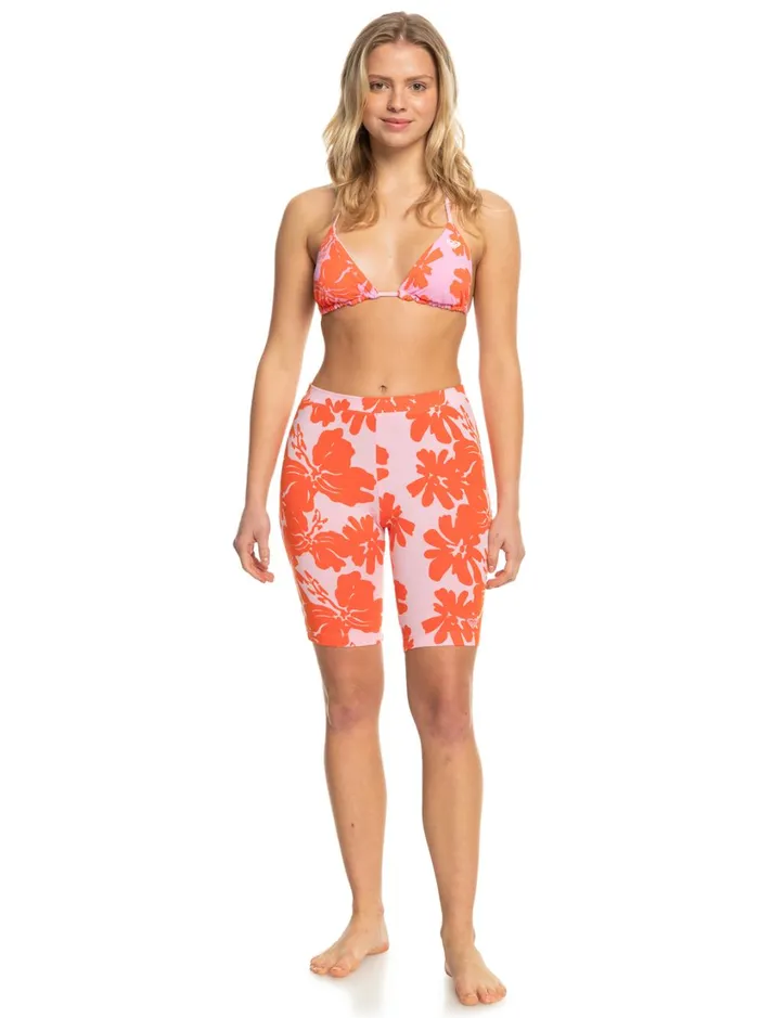 Roxy Shorts SurfKindKate Bike Shorts Pink Frosting My Kind Of Hibis 8211 Women
