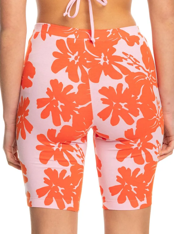 Roxy Shorts SurfKindKate Bike Shorts Pink Frosting My Kind Of Hibis 8211 Women
