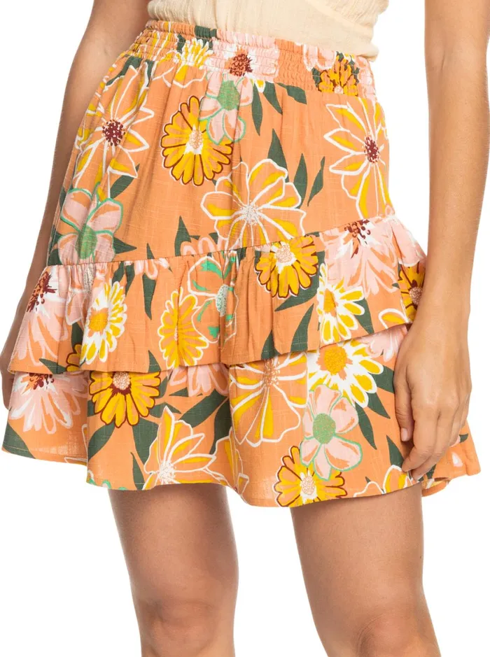 Roxy Skirts Cosmic Glow Again Skirt Toasted Nut Bloom Boogie 8211 Women