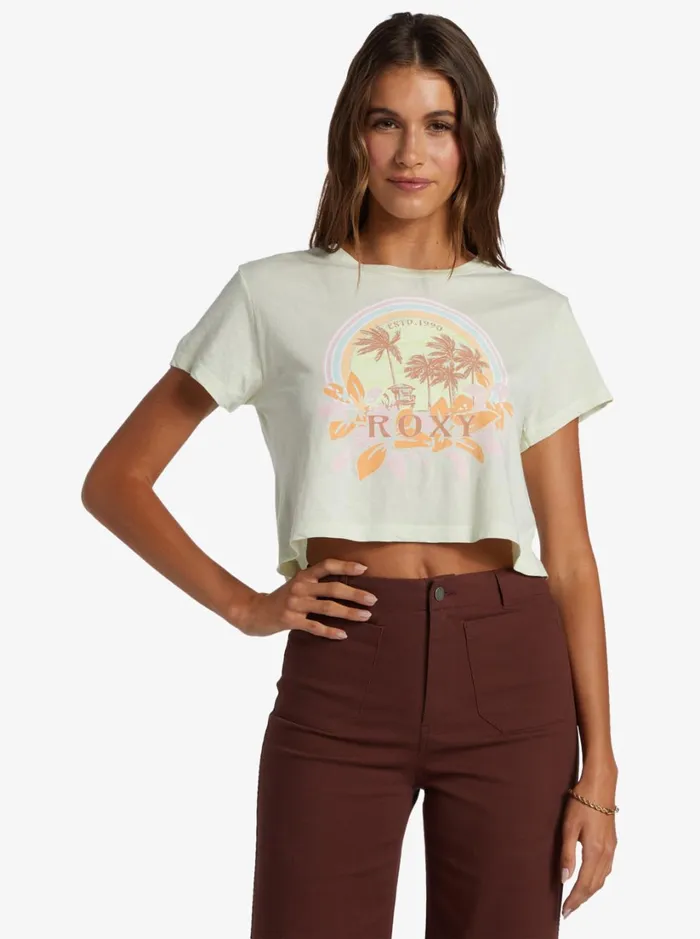 Roxy Tees and Tanks Haleiwa Moment Cropped Baby TShirt Ambrosia 8211 Women