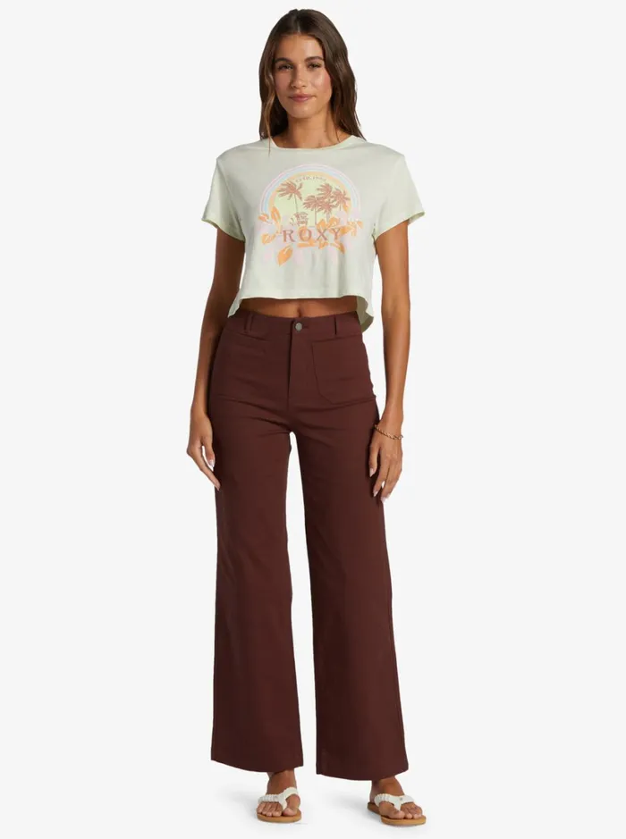Roxy Tees and Tanks Haleiwa Moment Cropped Baby TShirt Ambrosia 8211 Women