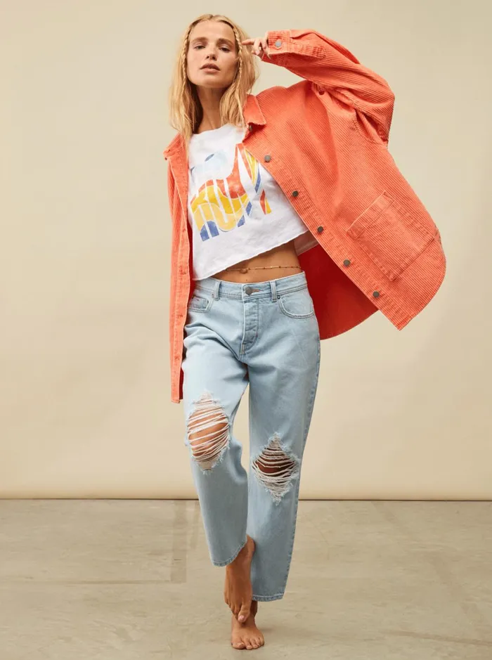 Roxy Tees and Tanks I Will Miss You Oversized TShirt Bright White 8211 Women