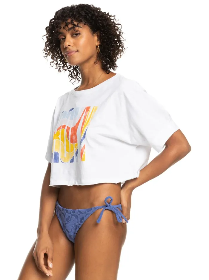 Roxy Tees and Tanks I Will Miss You Oversized TShirt Bright White 8211 Women