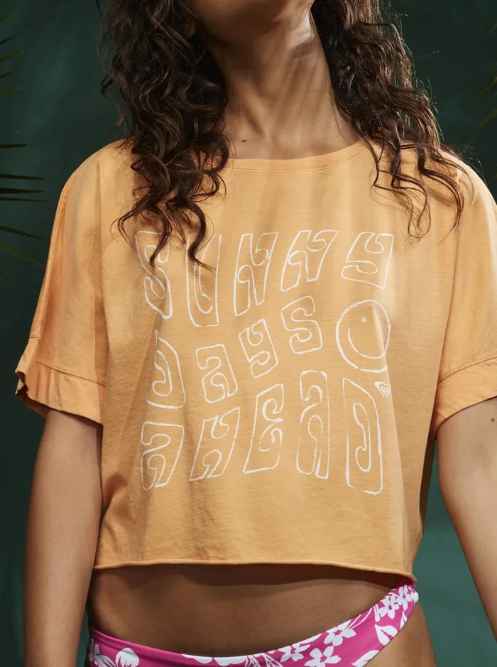 Roxy Tees and Tanks Sunny Smiles TShirt Mock Orange 8211 Women