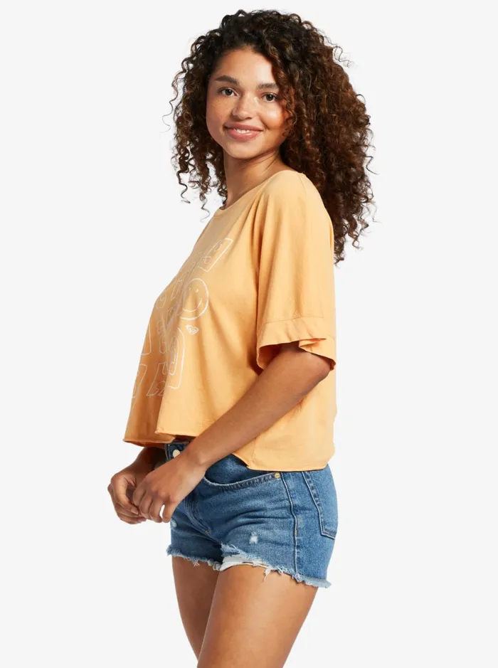 Roxy Tees and Tanks Sunny Smiles TShirt Mock Orange 8211 Women