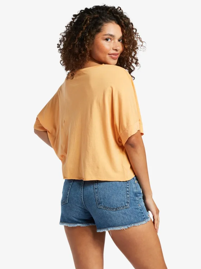 Roxy Tees and Tanks Sunny Smiles TShirt Mock Orange 8211 Women