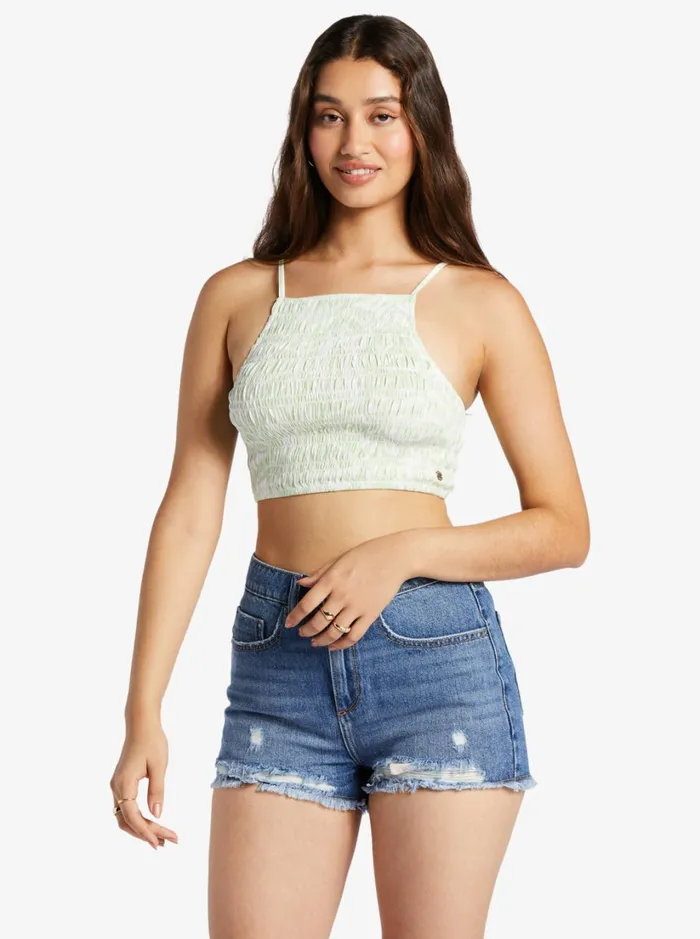 Roxy Tops Live Free Strappy Tank Seacrest Hot Tropics 8211 Women