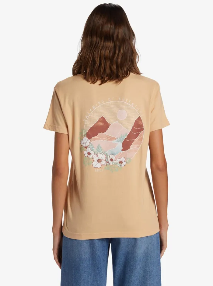 Roxy Tops Mountain View TShirt Hazelnut 8211 Women