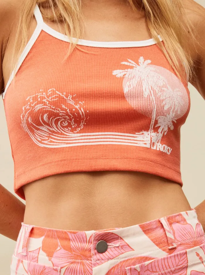 Roxy Tops Retro Roxy Surf Sleeveless Muscle TShirt Tigerlily 8211 Women