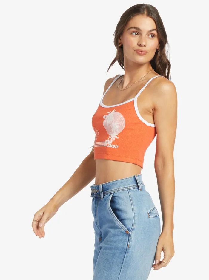 Roxy Tops Retro Roxy Surf Sleeveless Muscle TShirt Tigerlily 8211 Women