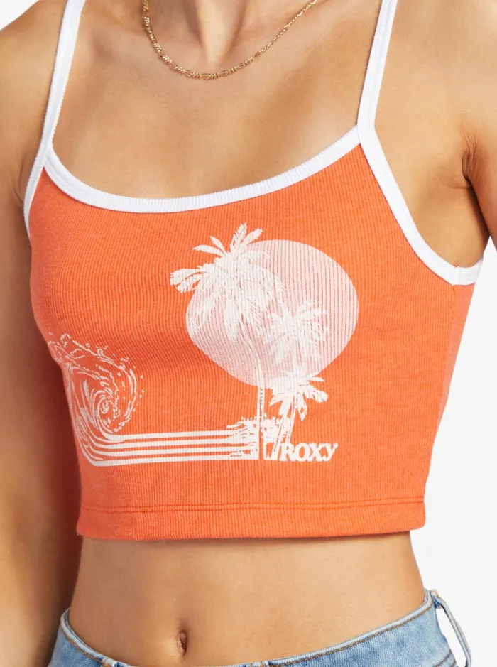 Roxy Tops Retro Roxy Surf Sleeveless Muscle TShirt Tigerlily 8211 Women