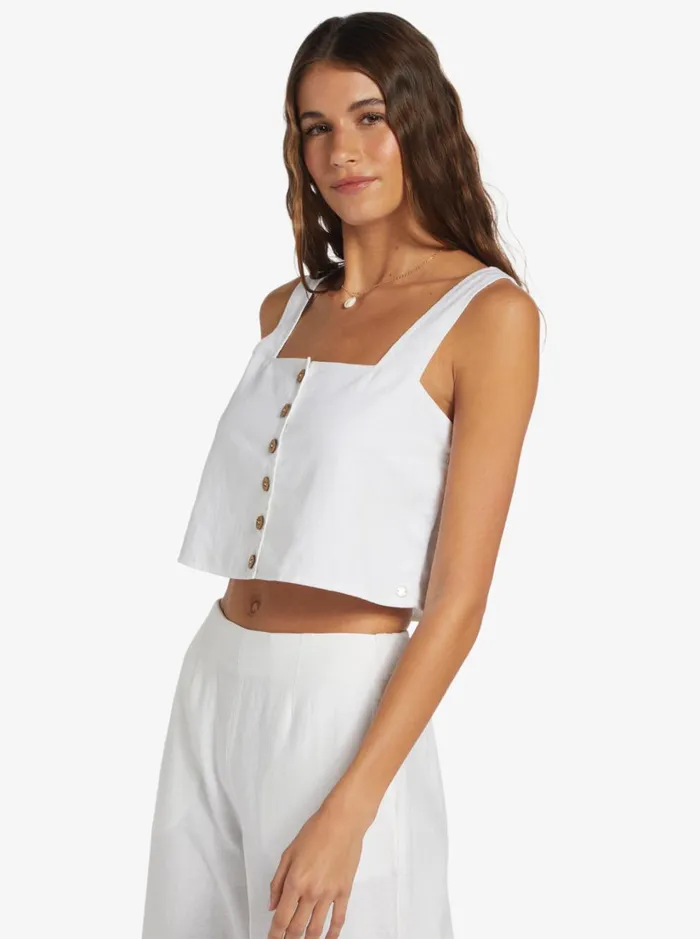 Roxy Tops Together Sunset Tank Top Snow White 8211 Women