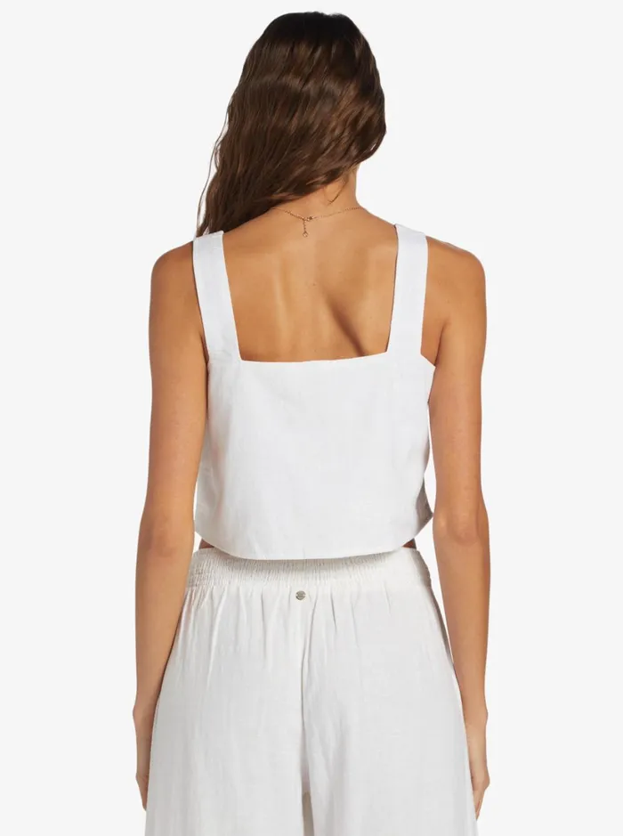 Roxy Tops Together Sunset Tank Top Snow White 8211 Women