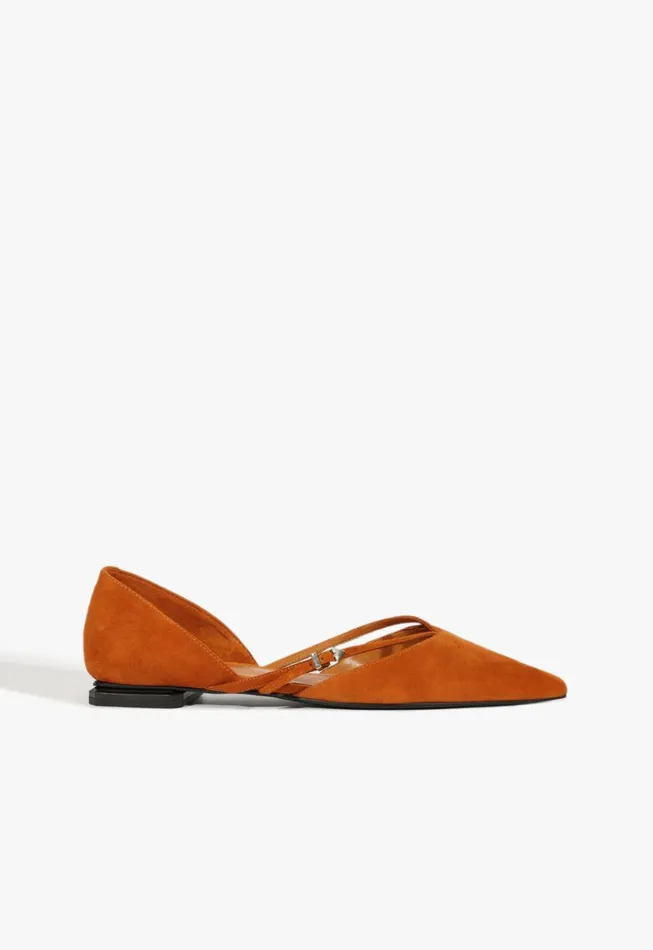 Rue Ballet Flat Brown Women Schutz Shoes Ballerinas