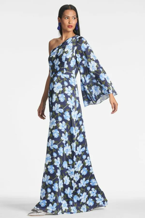 Sachin and Babi Keely Gown 8211 Ocean Blue Magnolia Ocean Blue Magnolia Women Plus Sizes