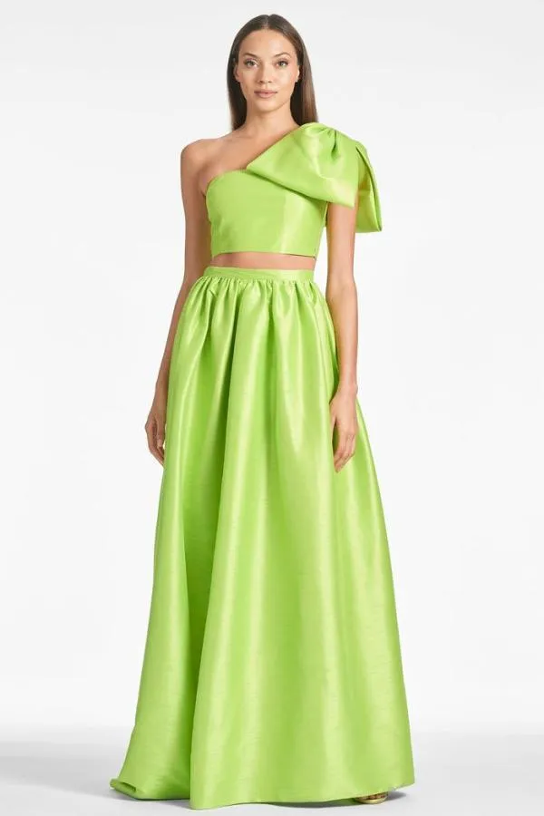 Sachin and Babi Kyla Top 8211 Electric Lime Electric Lime Women Tops and Blouses