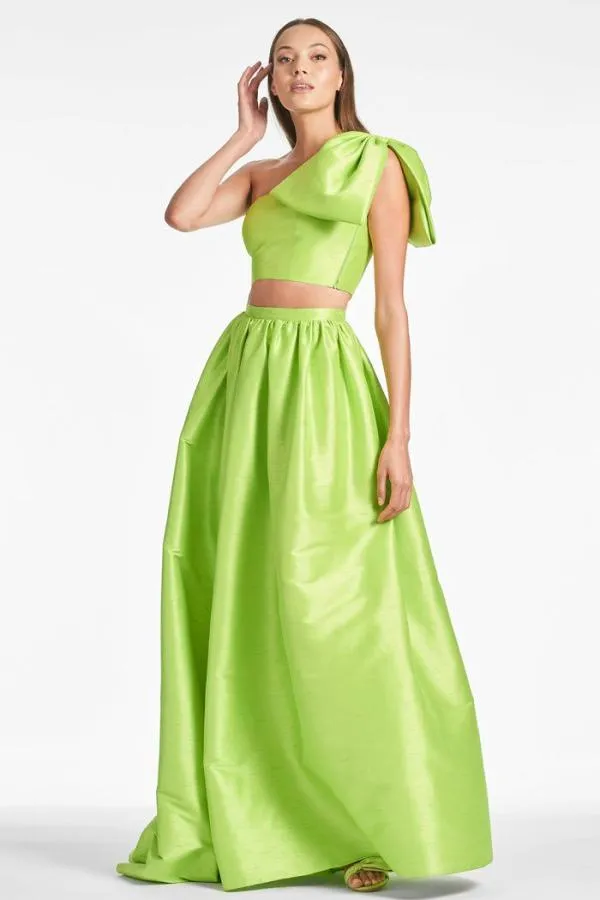 Sachin and Babi Kyla Top 8211 Electric Lime Electric Lime Women Tops and Blouses