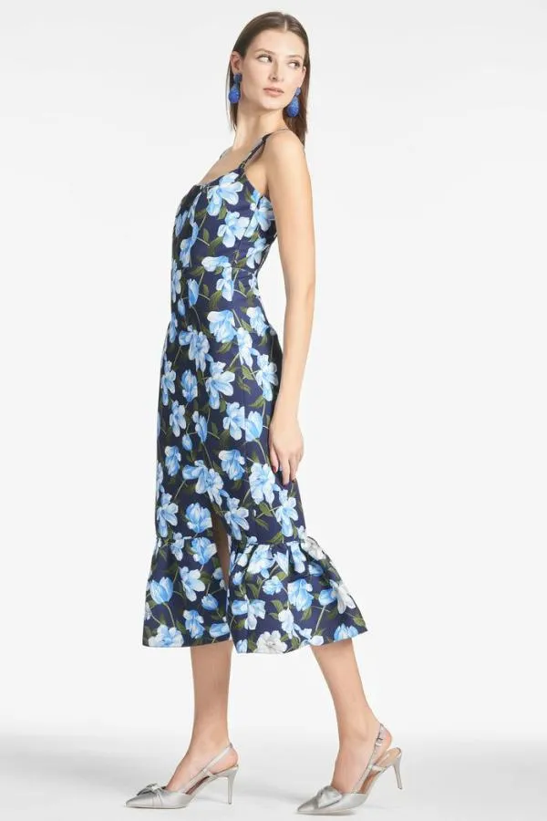 Sachin and Babi Laura Dress 8211 Ocean Blue Magnolia Ocean Blue Magnolia Women Midi