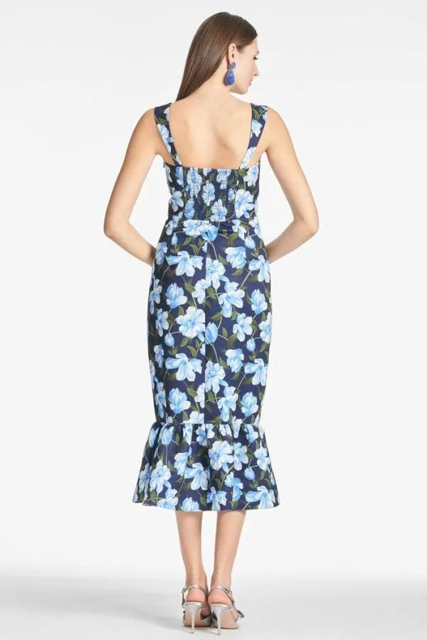 Sachin and Babi Laura Dress 8211 Ocean Blue Magnolia Ocean Blue Magnolia Women Midi