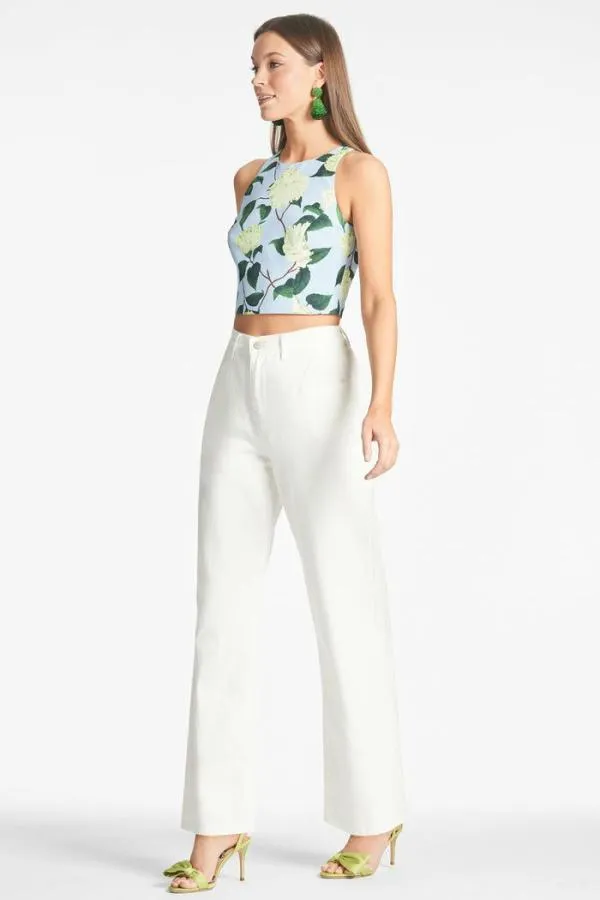Sachin and Babi Lexie Top 8211 Sky Citrine Peonies Sky Citrine Peonies Women Matching Sets