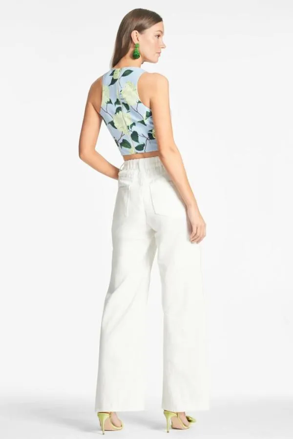 Sachin and Babi Lexie Top 8211 Sky Citrine Peonies Sky Citrine Peonies Women Matching Sets