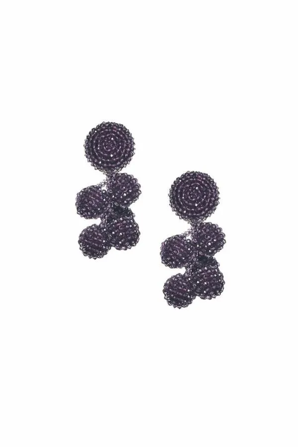 Sachin and Babi Mini Coconuts Earrings 8211 Faceted Beads Merlot Women Earrings