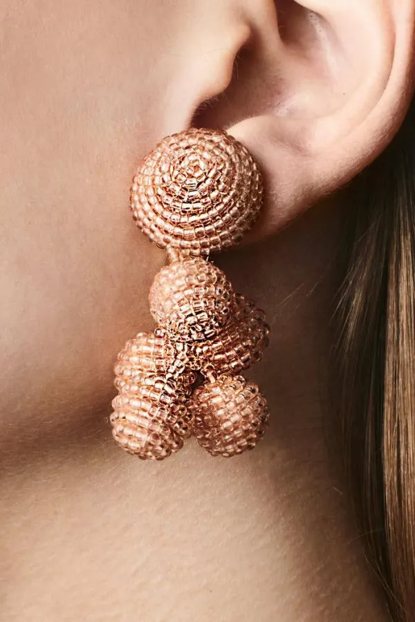 Sachin and Babi Mini Coconuts Earrings 8211 Faceted Beads Merlot Women Earrings