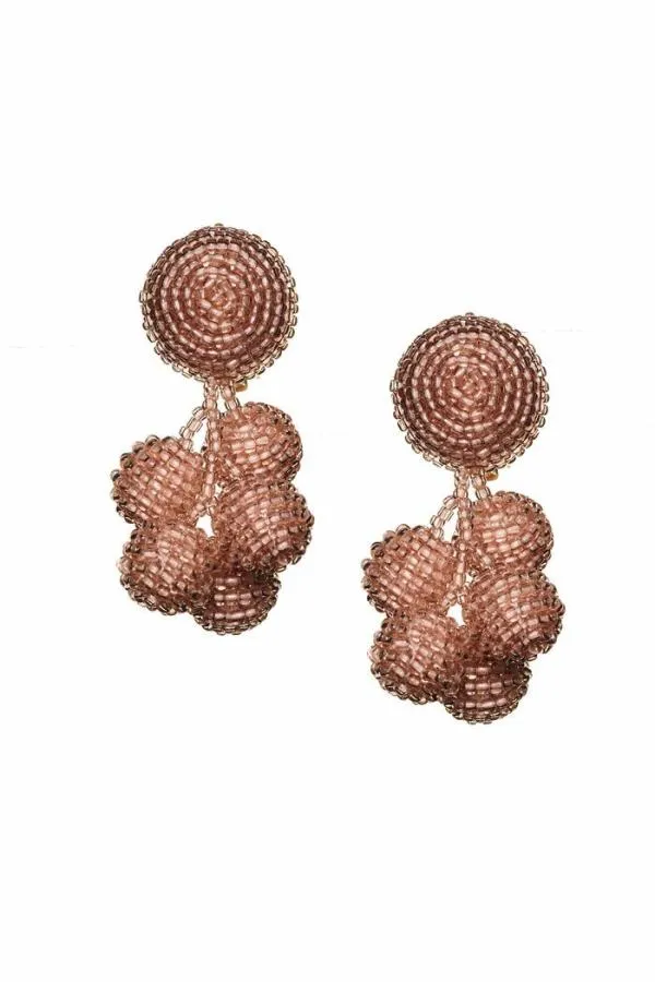 Sachin and Babi Mini Coconuts Earrings 8211 Faceted Beads Merlot Women Earrings