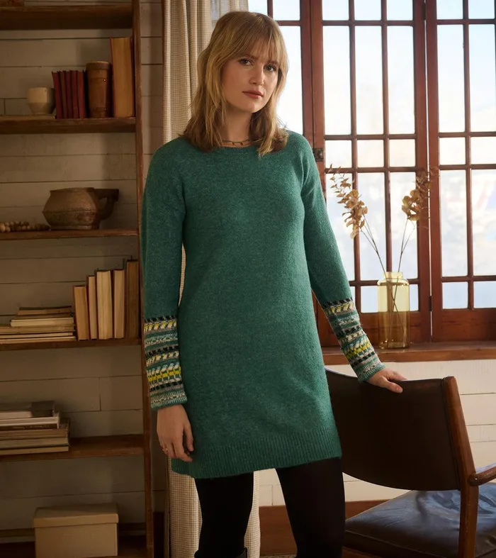 Sadie Sweater Dress 8211 Forest Green Hatley