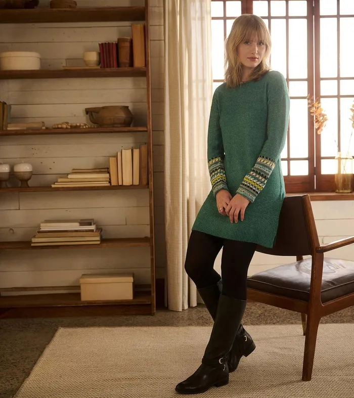 Sadie Sweater Dress 8211 Forest Green Hatley