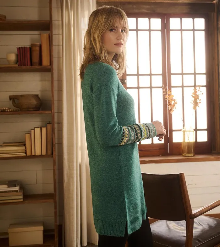 Sadie Sweater Dress 8211 Forest Green Hatley