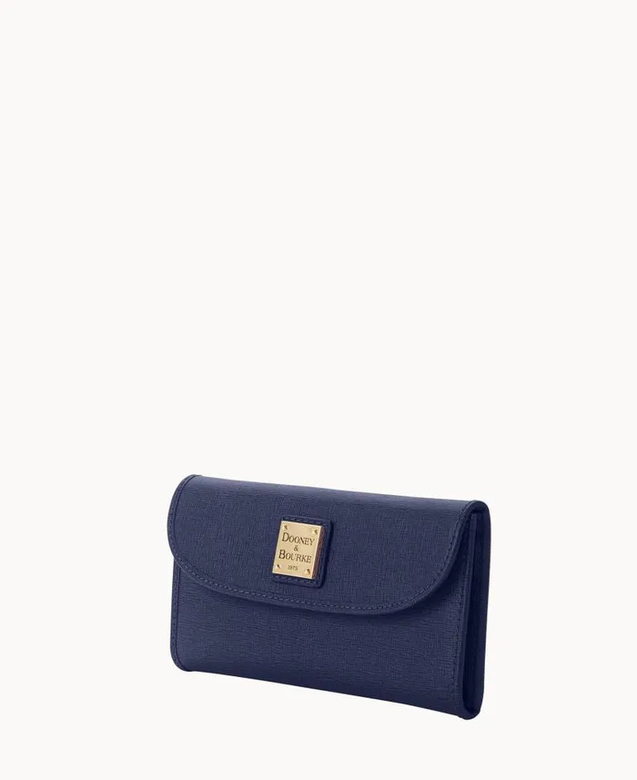 Saffiano Continental Clutch Marine ManWoman Dooney and Bourke Wallets Saffiano Continental Clutch Marine ManWoman Dooney and Bourke Wallets