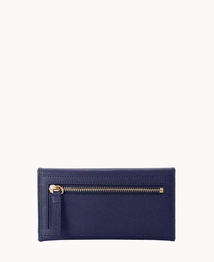 Saffiano Continental Clutch Marine ManWoman Dooney and Bourke Wallets Saffiano Continental Clutch Marine ManWoman Dooney and Bourke Wallets