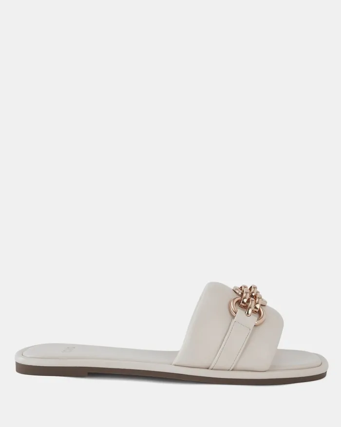 SAHERA CREAM Sandals Women Slides NOVO Shoes