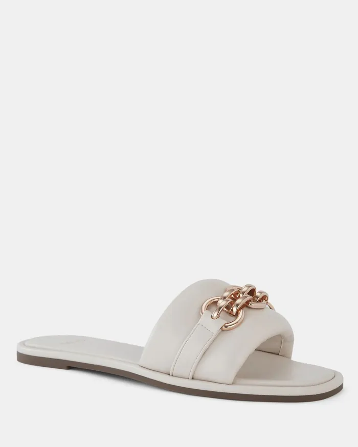 SAHERA CREAM Sandals Women Slides NOVO Shoes