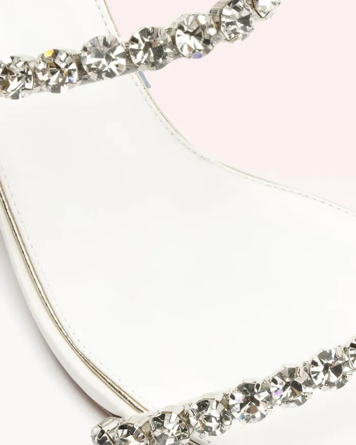 Sandals Women Alexandre Birman Block Heel Wedding Sandals 8211 Alexa Crystals Bridal 60 White 8211 Alexandre Birman Bridal White